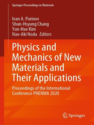 cover image of Physics and Mechanics of New Materials and Their Applications